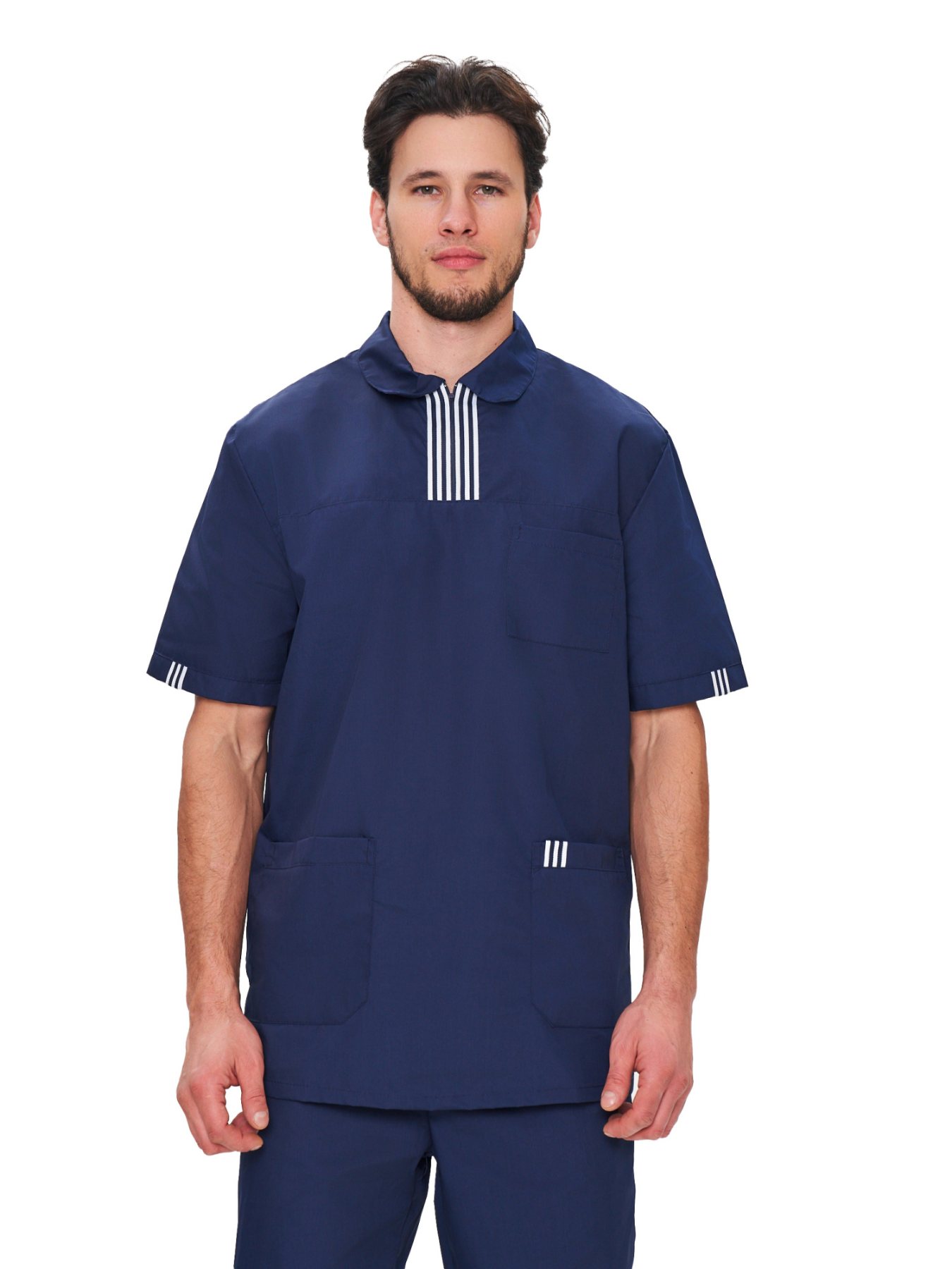 Костюм медицинский мужской "Эра" т-синий 