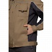 Куртка мужская летняя "Люкс" бежевый/серый со светоотражающим кантом