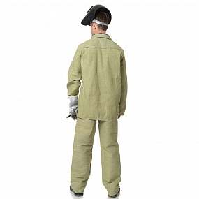 Костюм сварщика брезентовый хаки 1 класса защиты (куртка и брюки)